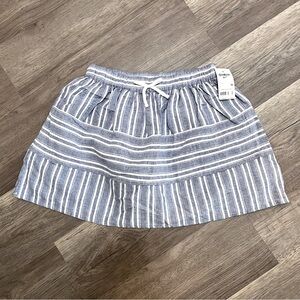 NWT OshKosh Bgosh Blue and White Striped Skirt Size 10